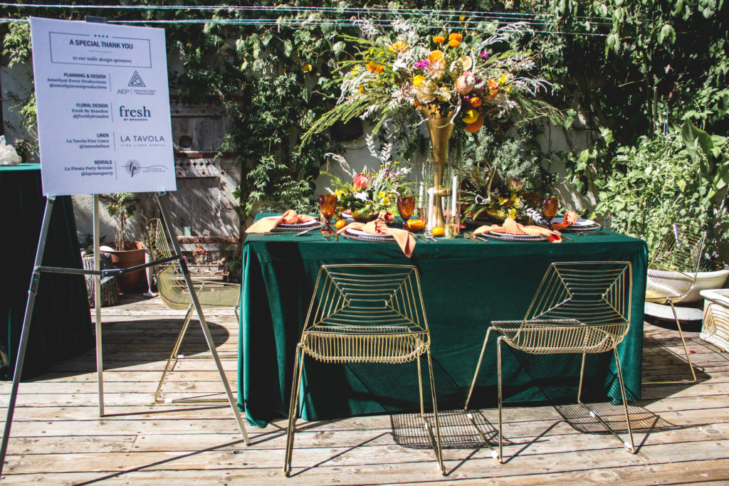 Autumn Wedding Table Design for the First Vegan Wedding Show