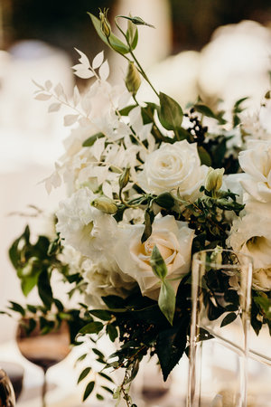 Monochromatic Wedding Floral Design