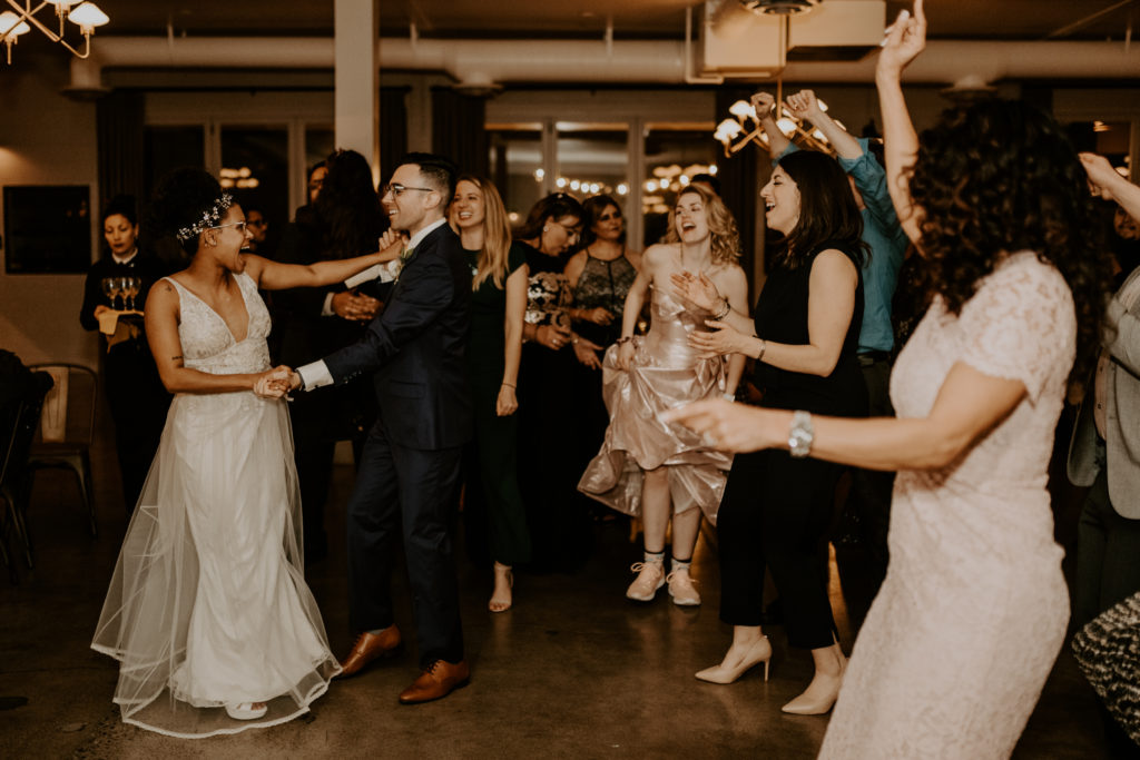 Dancing at Wedding at The Harper in Costa Mesa