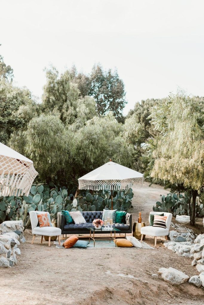 The Stonehurst Cactus Garden Lounge Setup